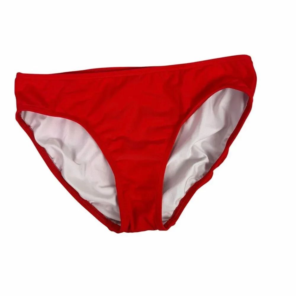 Lands End size 8 Orange Bikini Swim Bottom